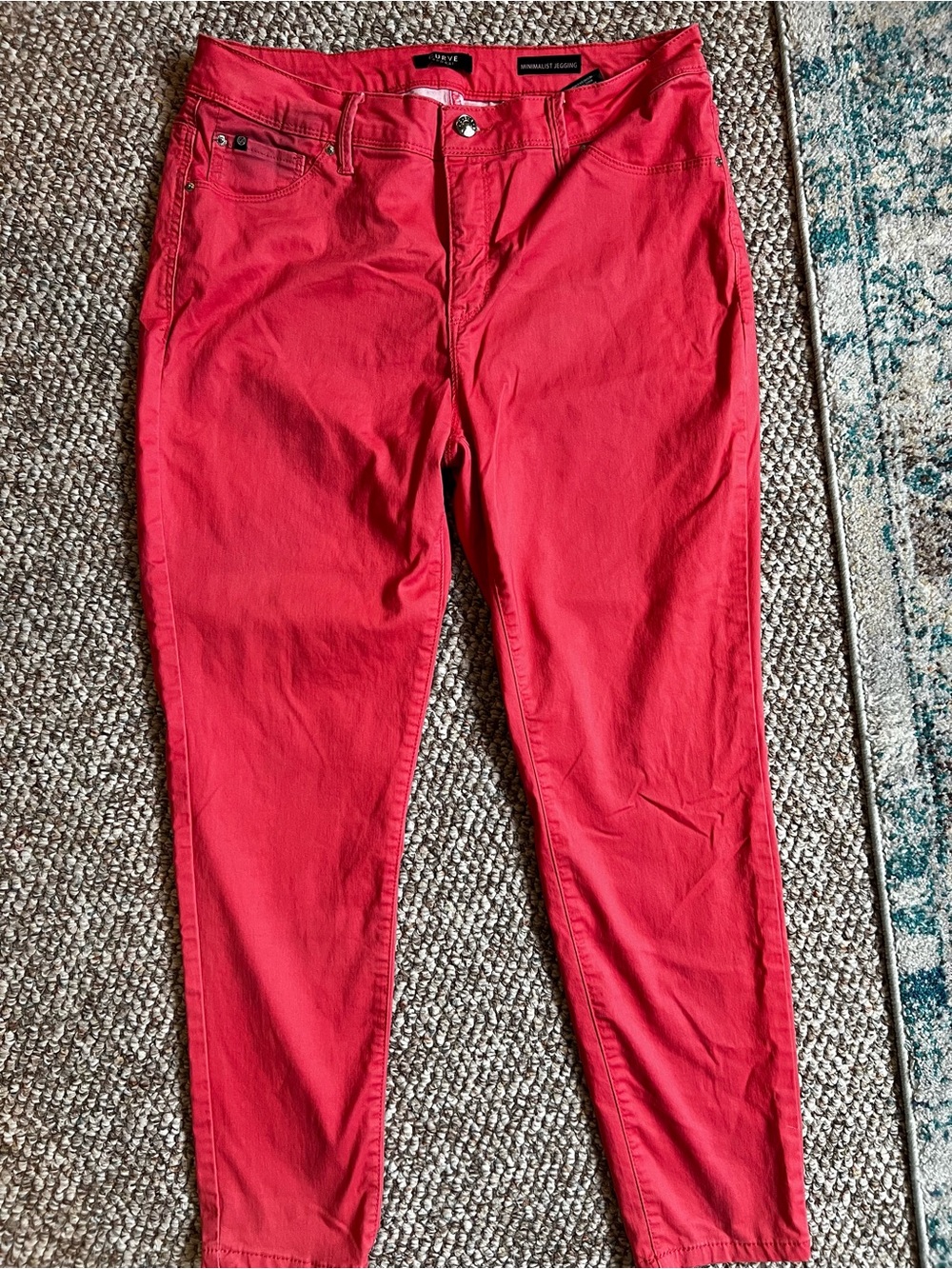 Stretch Coral Skinny Pants by White House Black Market